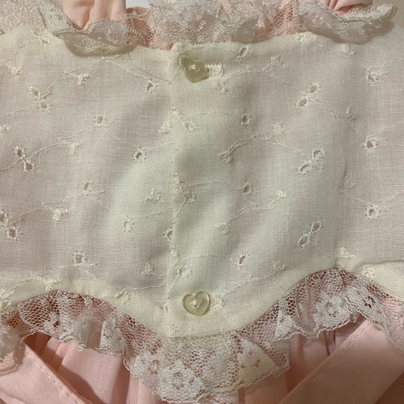 VTG Martha's Miniatures We’re Fussy Pageant Dress Party Shawl Pink 6-9 mo - Picture 4 of 12